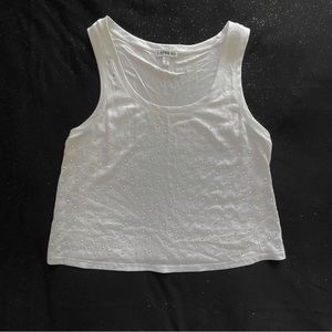 Gwen Stefani 90s style rhinestone tank